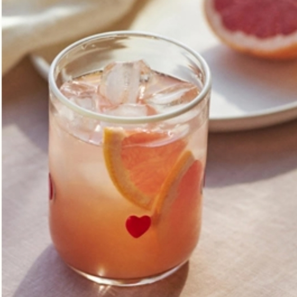 NWT Icon Juice Glass - Red Heart